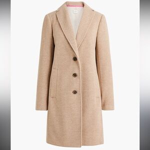 J. Crew womens classic Herringbone topcoat